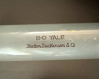 Vintage B-D Yale syringe with original box
