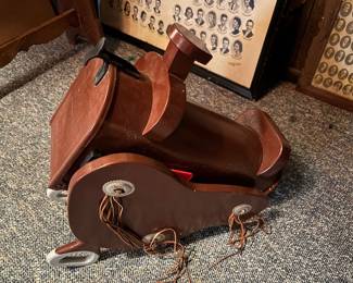 Vintage Hand Made Horse Saddle Mailbox