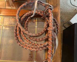 Vintage Leather Bull Whip