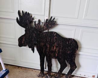 Wood Moose cut out