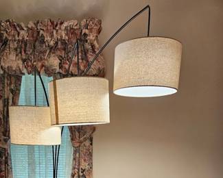 Large Floor Lamp with 3 oversized shades