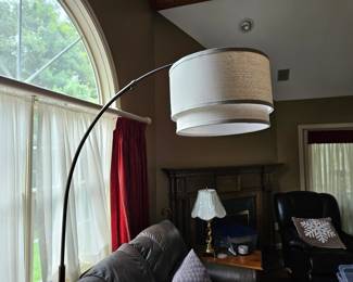 Large Floor Lamp with Oversized Shade