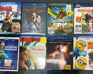 BluRay DVDs