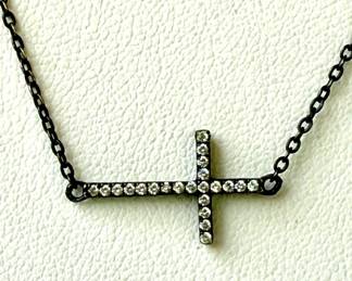 .925 silver cross necklace