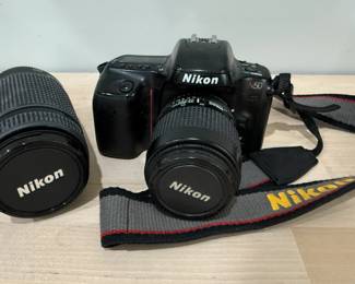 Nikon N50 camera with zoom lens