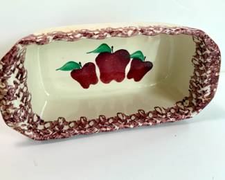 Hand painted "Cinnamon Pull Aparts" baking pan