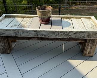 Wood slat table