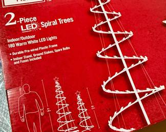 Home Accents LED spiral trees (1 of 2)