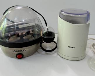 Maverick egg boiler and Krups coffee grinder