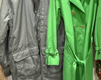 L.L. Bean and Isaac Mizrahi raincoats