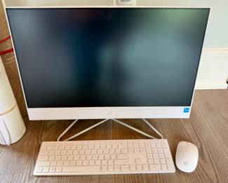HP all-in-one desktop PC with 22" monitor