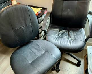 Leather desk chairs