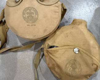 Vintage Boy Scout canteens
