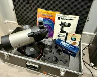 Celestron NexStar telescope in case with tripod