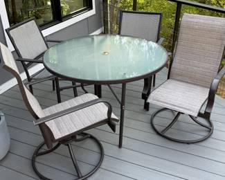 Metal patio furniture