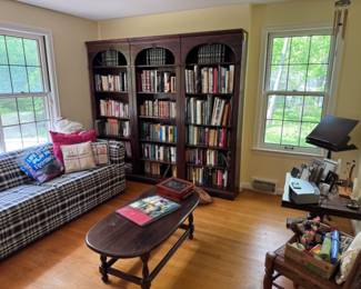 Bookshelves pictured are not for sale, but all the beautiful books on them will be!