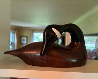 Sleeping Canada Goose Parry Sound, Ontario Canada / Carved by M.A. Rack