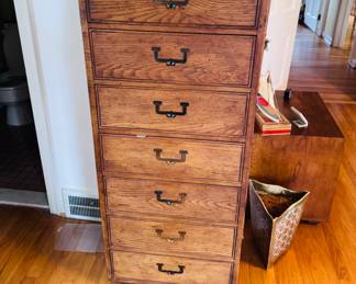 Mid Century Henredon Artefacts Campaign Lingerie Chest, circa 1970