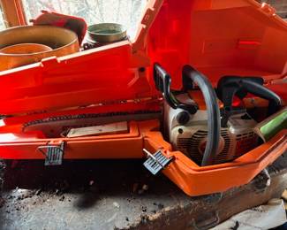 Nice condition STIHL 011 AVT chainsaw with electric quick stop