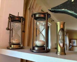 Vintage and luxury collection of sand timers