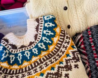 Great vintage knit sweaters