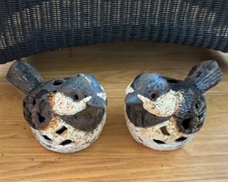 Vintage Japanese Cast Iron Garden Lanterns. Finding a pair of them is not too common.