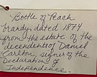 1874 from the descendants of Charles of Carrollton Carroll signer of the Declaration of Independence???? Does not make sense.