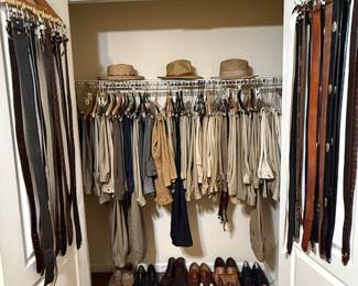 Men's clothing and shoes size 8.5