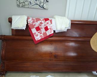 King Sleigh Bed (includes Mattress & Box Springs)