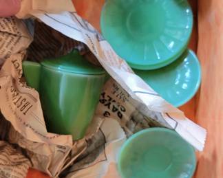 Children's Akro agate dishes