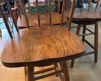 Four captains chair bar stools. approximately 26 inches 