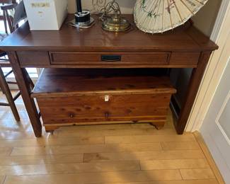 Side table and hope chest