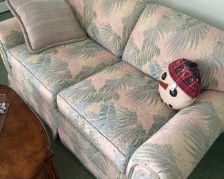 There are two of these love seats. They’re both done and pastel’s in excellent condition.!