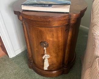 This is a lovely drum end table!