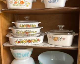 Another pic of more of our vintage Pyrex collection!