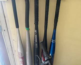 Batter Up! Some nice aluminum baseball bats! Just isn’t time for the season!