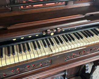 LATE ADDITION! A Victorian PUMP ORGAN! Beautiful piece of furniture history! A PROJECT PIECE!