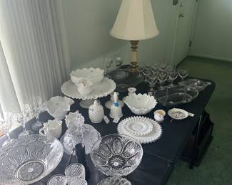 Some nice milk glass here too