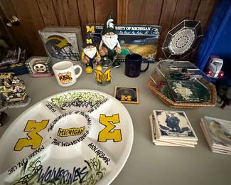 A great assortment of U of M collectibles! MSU TOO!