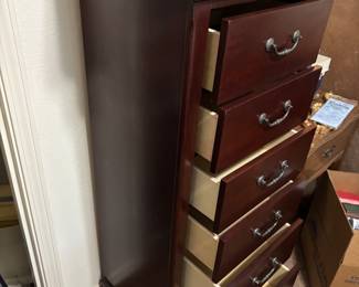 Chest of drawers $185.00. 25”w 17”d 57.5”t