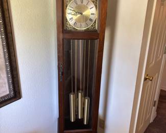 Tempus Fugit German Viking Grandfather clock. 16.5” w 12”d 72” t
$ 500.00