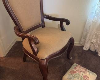 Tan arm chair: 23”w 20”d 40.5”
$ 150.00