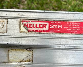 Keller 16 ft extension ladder 200 lb capacity $ 90.00