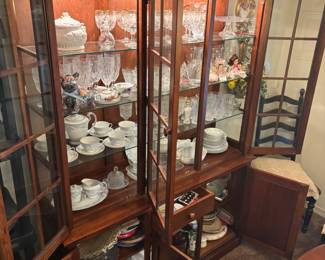 Thomasville 2 piece China Cabinet
57.5” w 17” d 80” t.