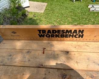 tradesman workbench 31/4 w 271/2 d 34 1/2 tall front 40 t b $75.00