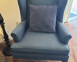 Broyhill blue wingback chair.
30”w 25”d 43”t. $ 150.00