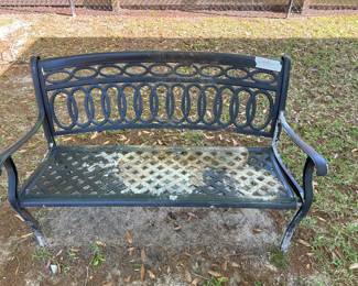 3) Black cast Aluminum benches
41”w 17” d 33”t. $ 185.00 each