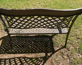 3) Black cast Aluminum benches
41”w 17” d 33”t. $ 185.00 each