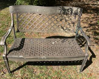 3) Black cast Aluminum benches
41”w 17” d 33”t. $ 185.00 each