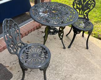 Cast Bistro set $185.00